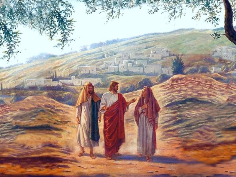 800x600 The Via Lucis Stranger (Week 9) Shawn Small Stories Bible - Jesus On The Road To Emmaus Painting