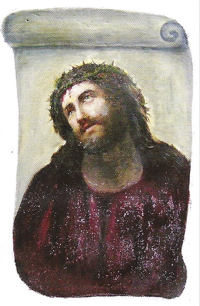 700x1072 Ecce Homo And Borja) - Jesus Painting