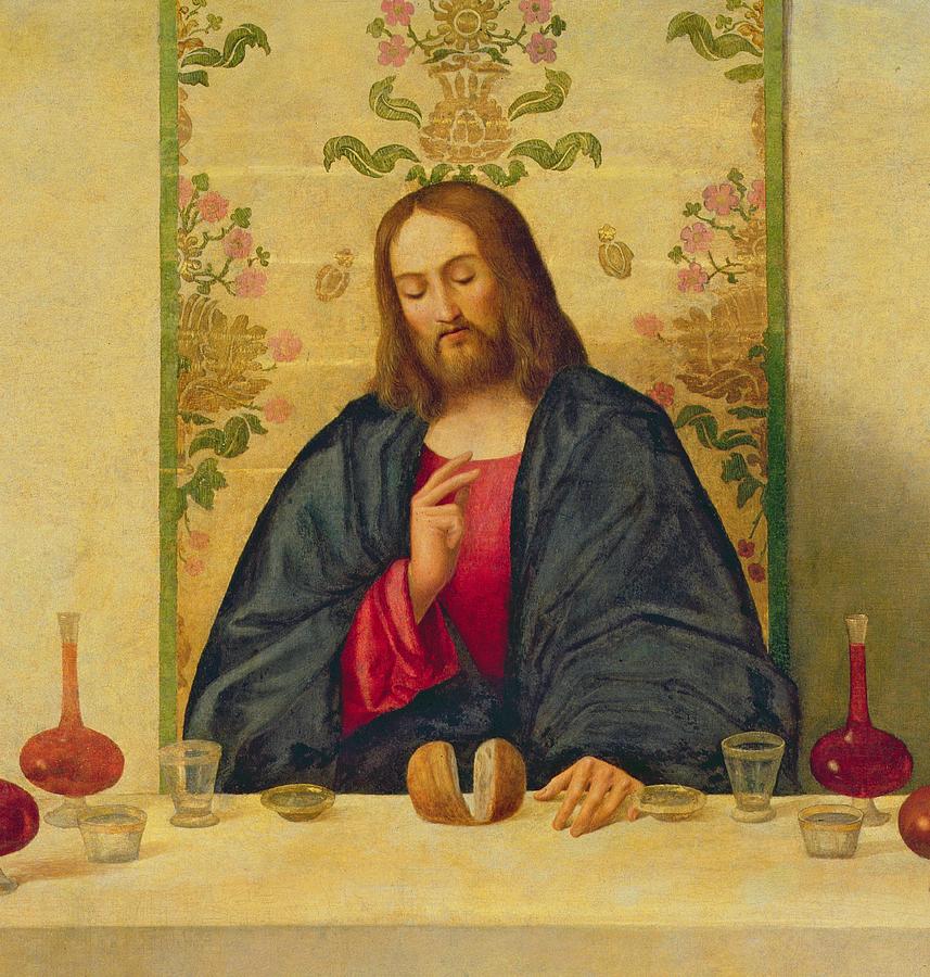 857x900 The Supper At Emmaus Painting By Vincenzo Di Biaio Catena - Jesus Painting