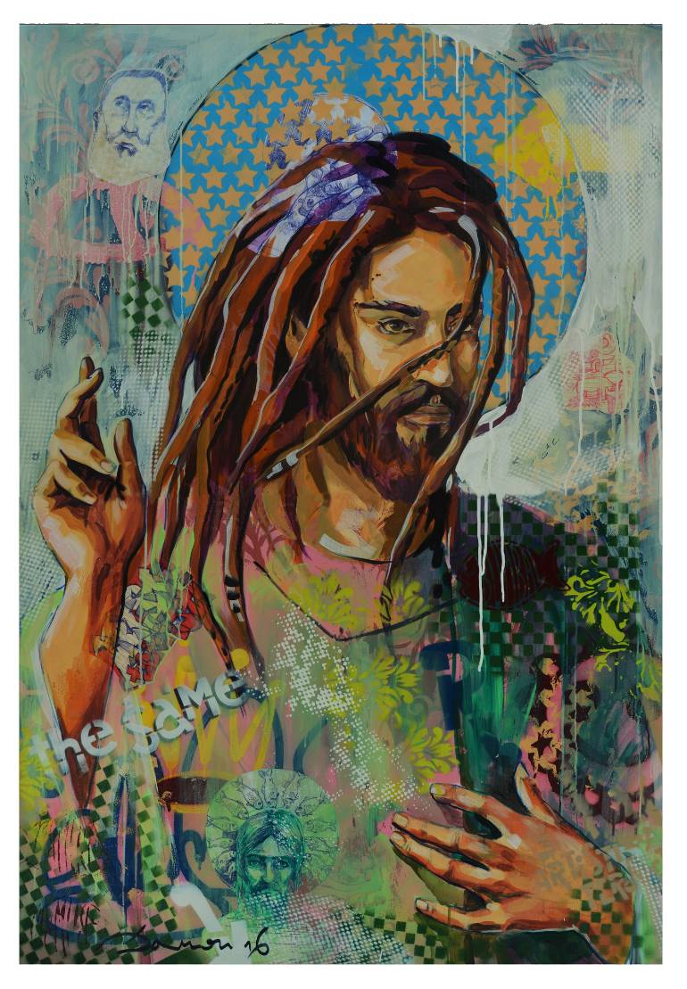 770x1109 Saatchi Art Jesus Christ Superstar Painting By Damyan Bumbalov - Jesus Painting Images
