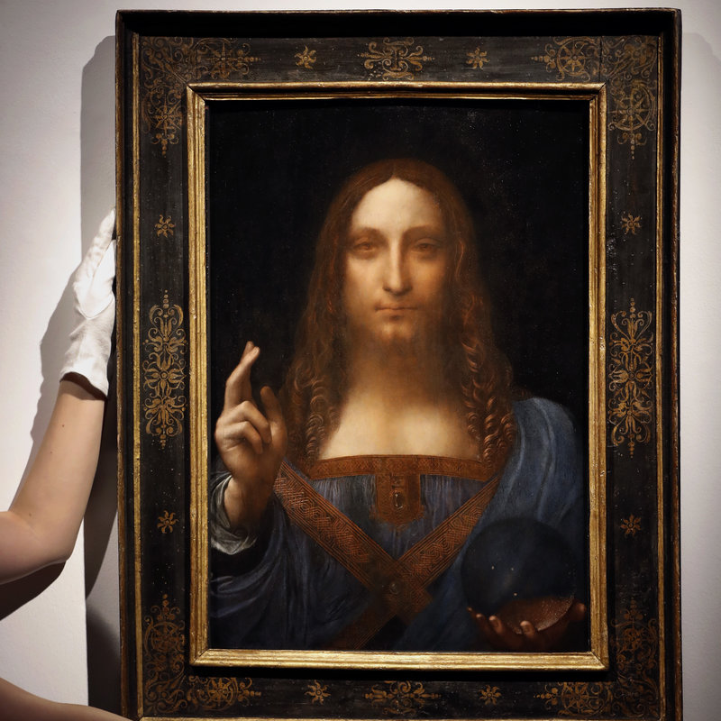 800x800 Leonardo Da Vinci Portrait Of Christ Sells For Record Shattering - Jesus Portrait Painting