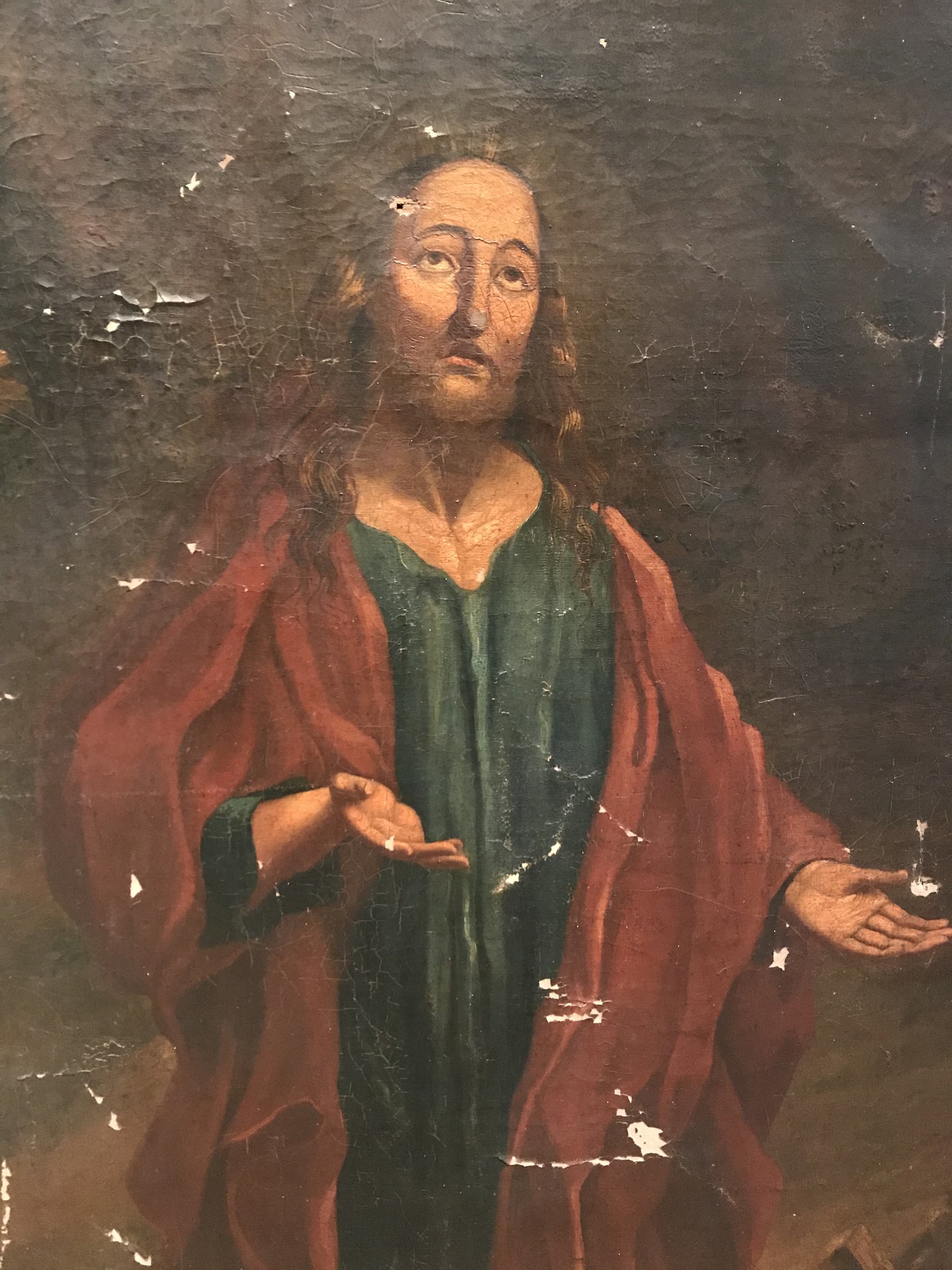 1536x2048 A Religious Oil Portrait Painting Depicting Jesus Christ - Jesus Portrait Painting