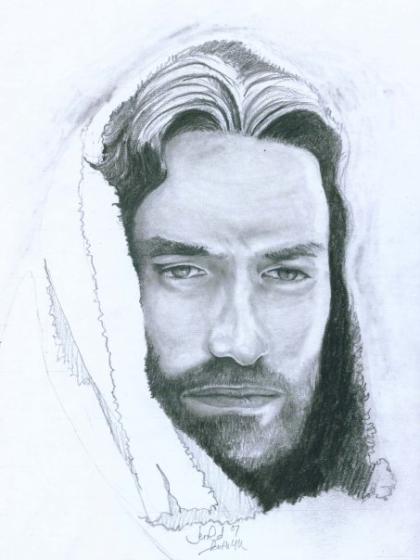 420x560 Painting Jesus History And Dogmatics, Brushes - Jesus Portrait Painting