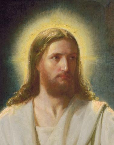 377x480 Who Drew The Original Picture Of Jesus Faithbaskets - Jesus Portrait Painting