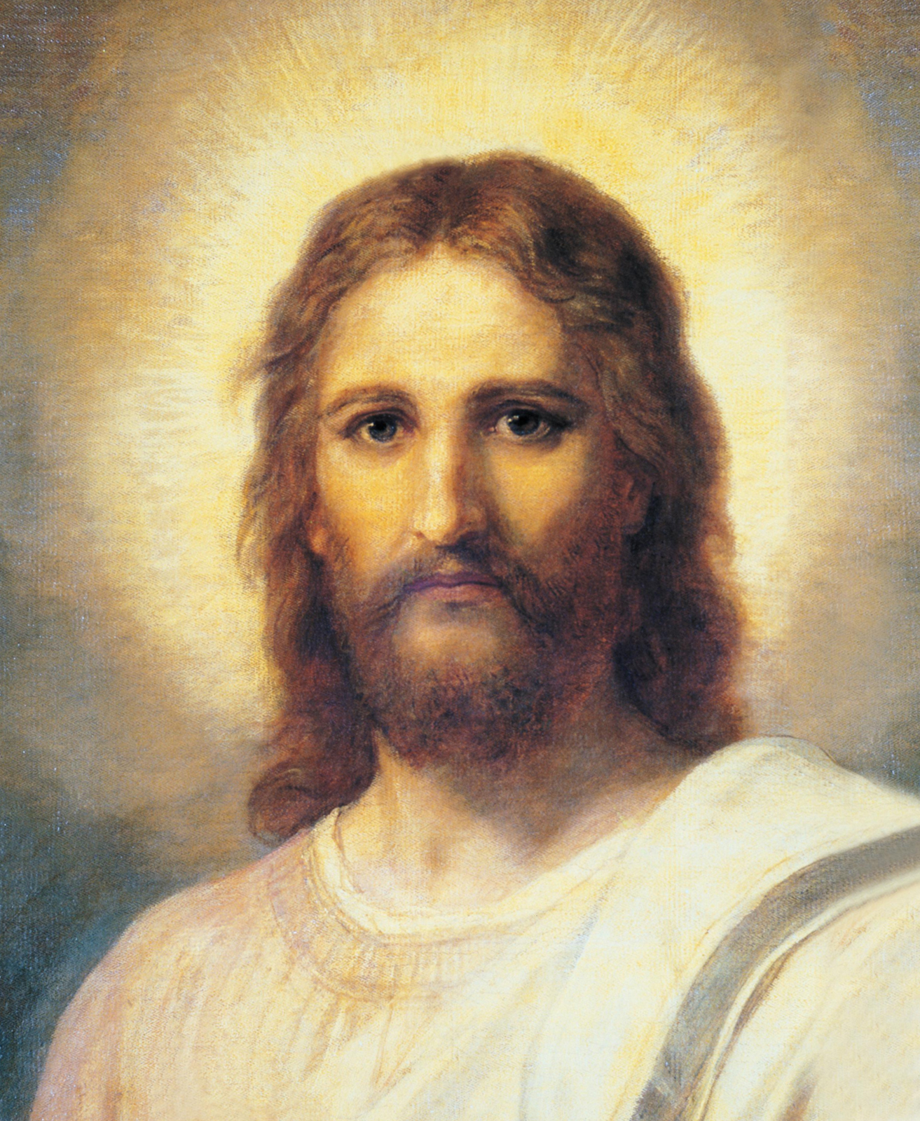 1313x1600 Christ's Image - Jesus Portrait Painting