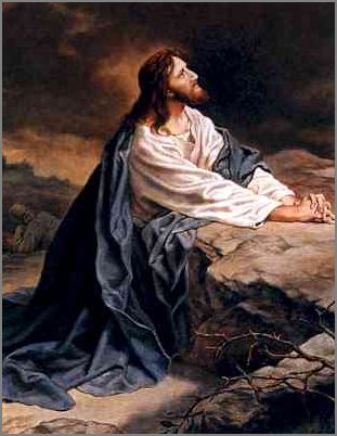 311x402 Holy Week Three Prayers Of Jesus The Master's Table - Jesus Praying In Gethsemane Painting