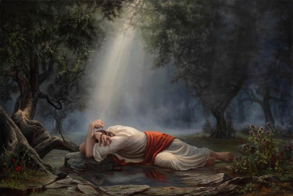 1024x683 Jesus Prays In Gethsemane Matthew 26 36 46 Esv Jesus - Jesus Praying In Gethsemane Painting