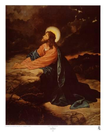 360x450 Beautiful Garden Of Gethsemane Artwork For Sale, Posters - Jesus Praying In Gethsemane Painting