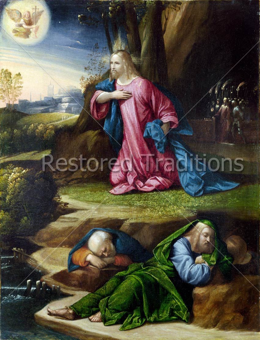 850x1111 Stock Art Jesus Praying And Suffering In The Garden Of Gethsemane - Jesus Praying In The Garden Of Gethsemane Painting