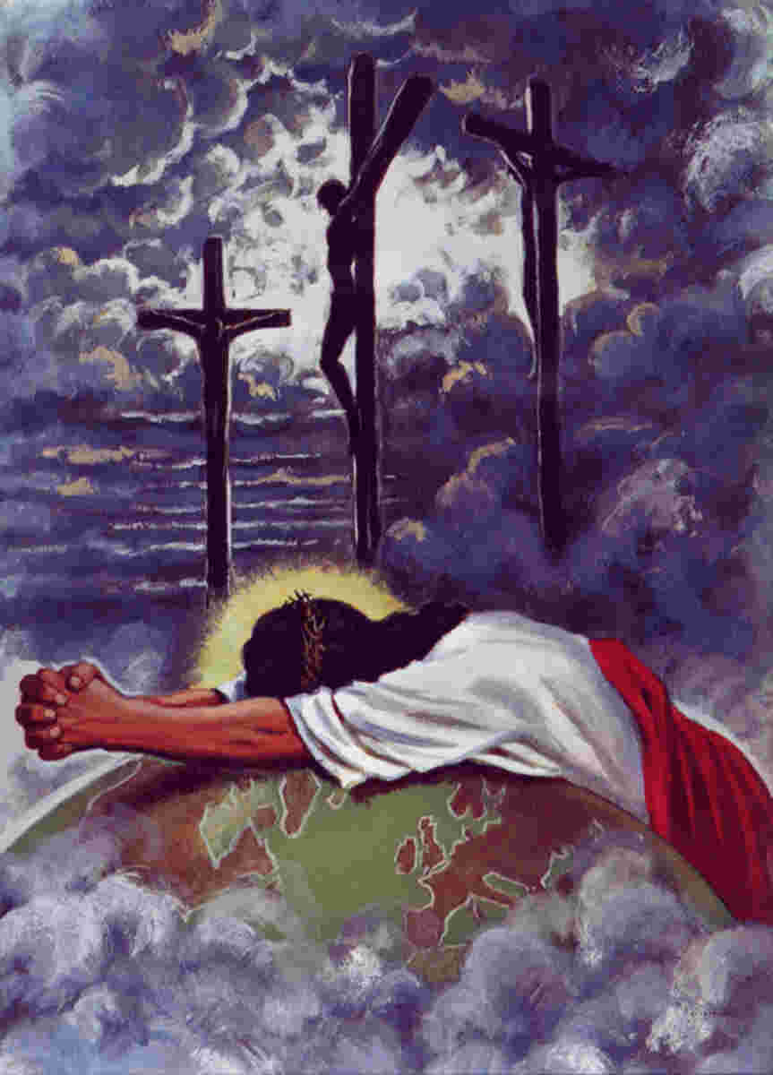863x1200 The Cross, The Battle, The Law - Jesus Praying In The Garden Of Gethsemane Painting