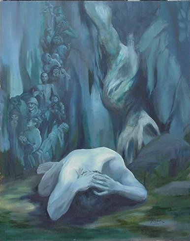 386x488 Jesus Praying - Jesus Praying Painting