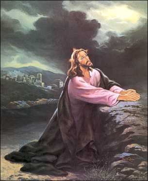 305x373 Jesus Praying Paper Tole 3d Kit Size 8x10 8 8088 - Jesus Praying Painting