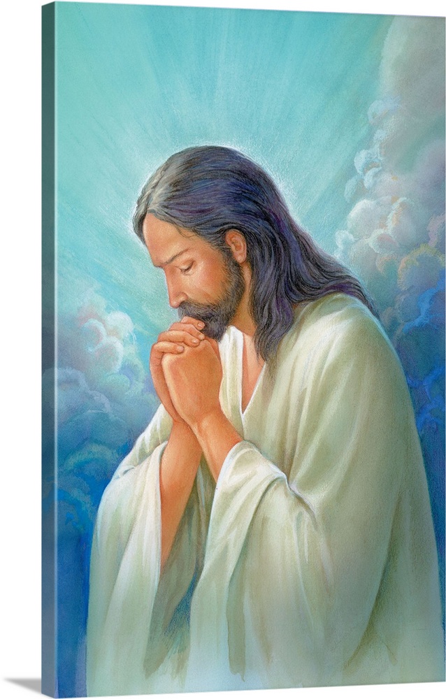 638x1000 Jesus Praying Wall Art, Canvas Prints, Framed Prints, Wall Peels - Jesus Praying Painting
