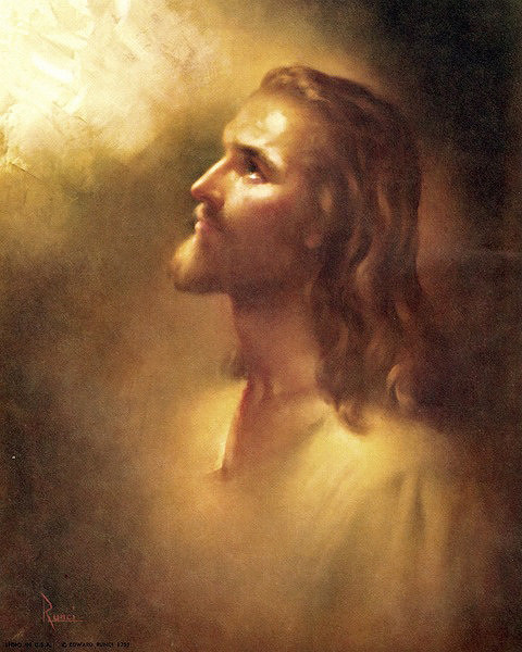 480x600 Pictures Of Jesus Praying To God - Jesus Praying Painting