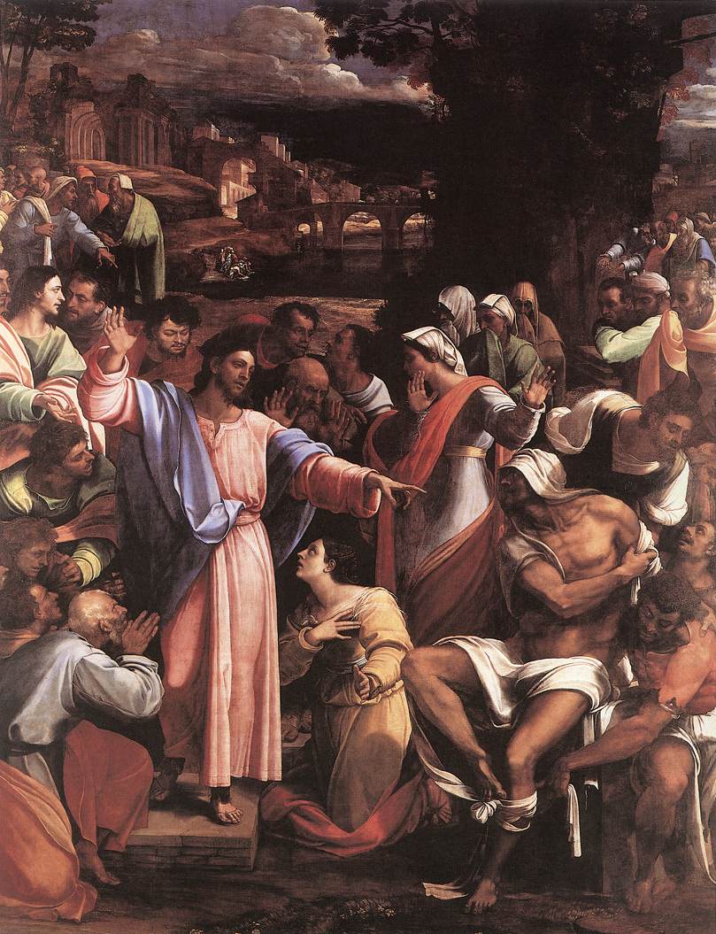 809x1055 Art Related To John 11 12 - Jesus Raises Lazarus Painting