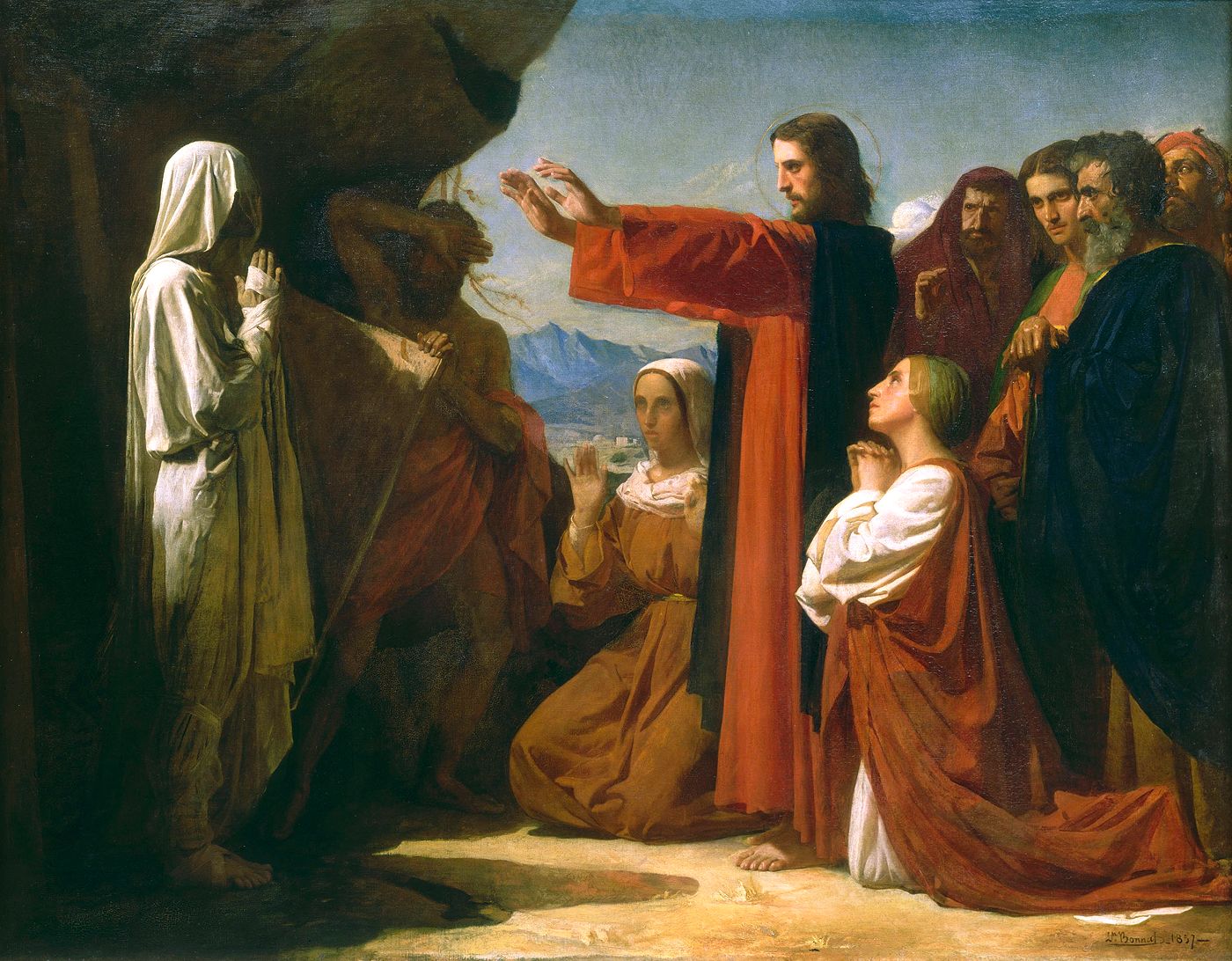 1400x1092 John 1139 44 - Jesus Raises Lazarus Painting