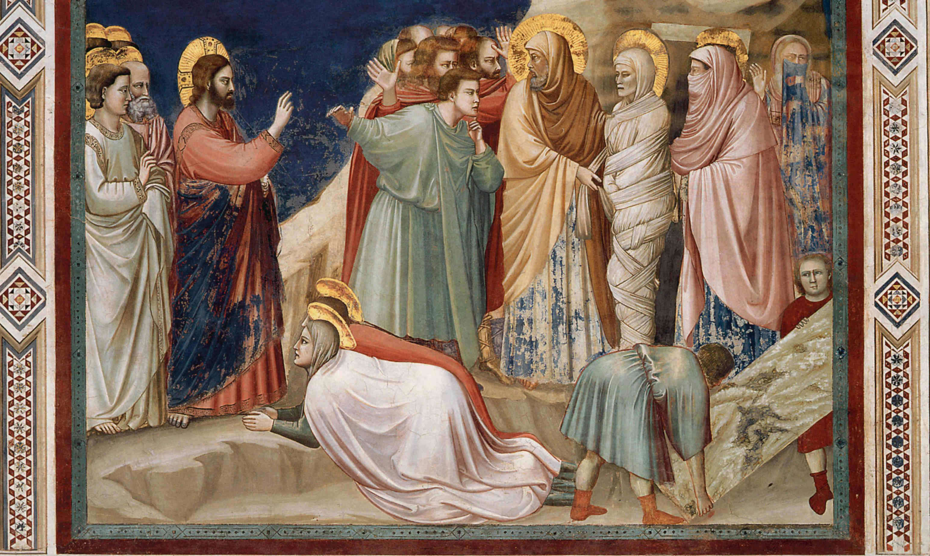 3088x1847 Raising Of Lazarus - Jesus Raises Lazarus Painting