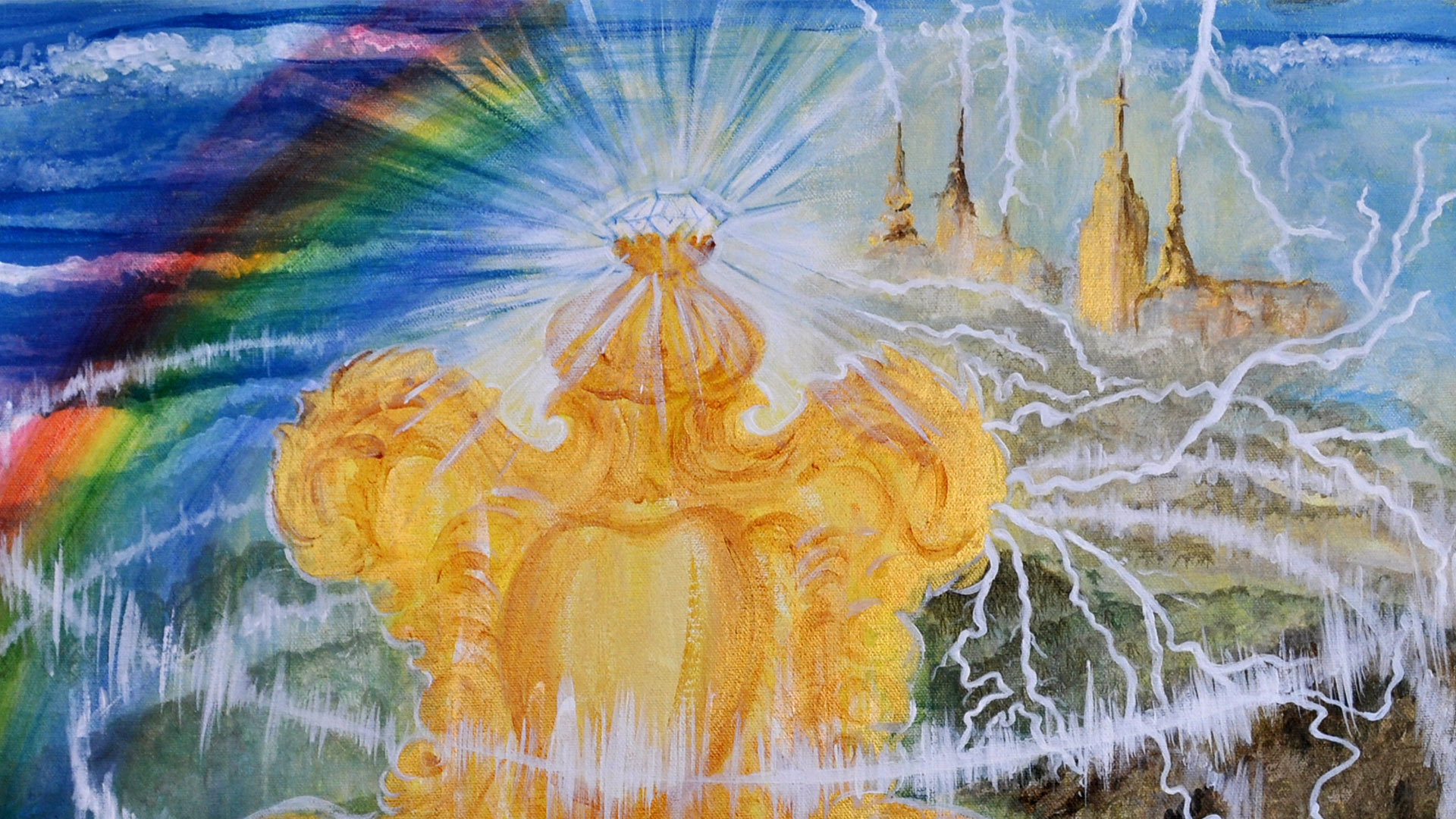 1920x1080 Glory Arts Prophetic Art, Supernatual Art, Amp Painting Classes - Jesus Reaching Into Water Painting