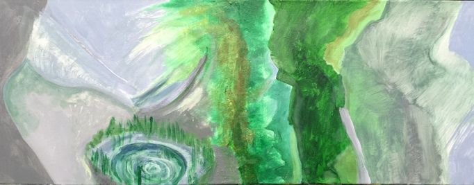 682x267 Homily - Jesus Reaching Into Water Painting