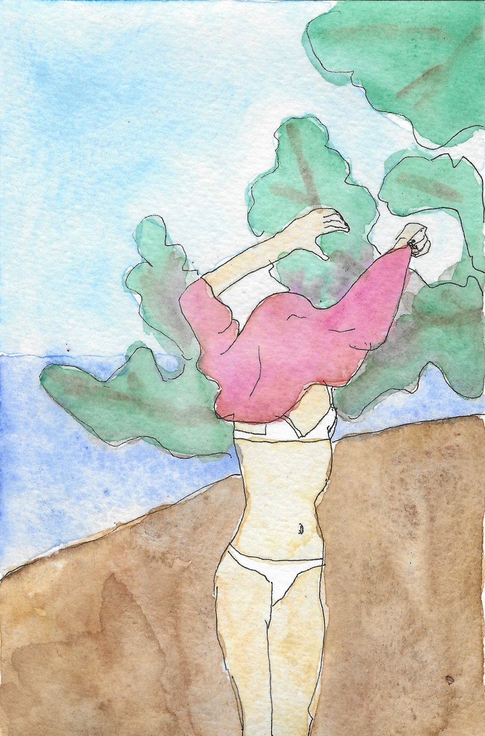 1000x1517 Living My Gap Year Mind The Gap - Jesus Reaching Into Water Painting