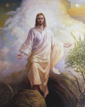 333x415 The Resurrected Christ - Jesus Resurrection Painting