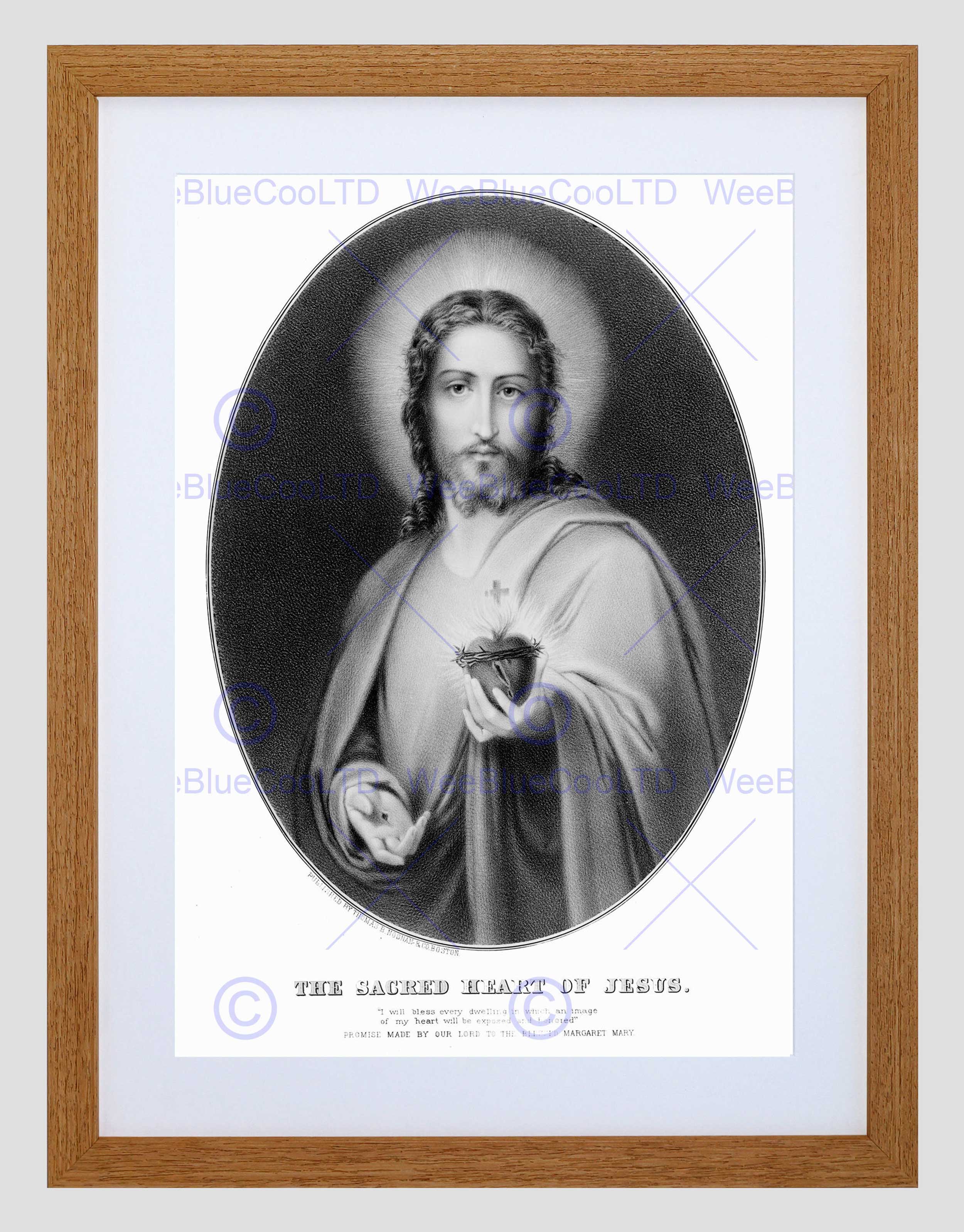 2500x3195 Painting Allegory Portrait Message Jesus Sacred Heart Framed Art - Jesus Sacred Heart Painting
