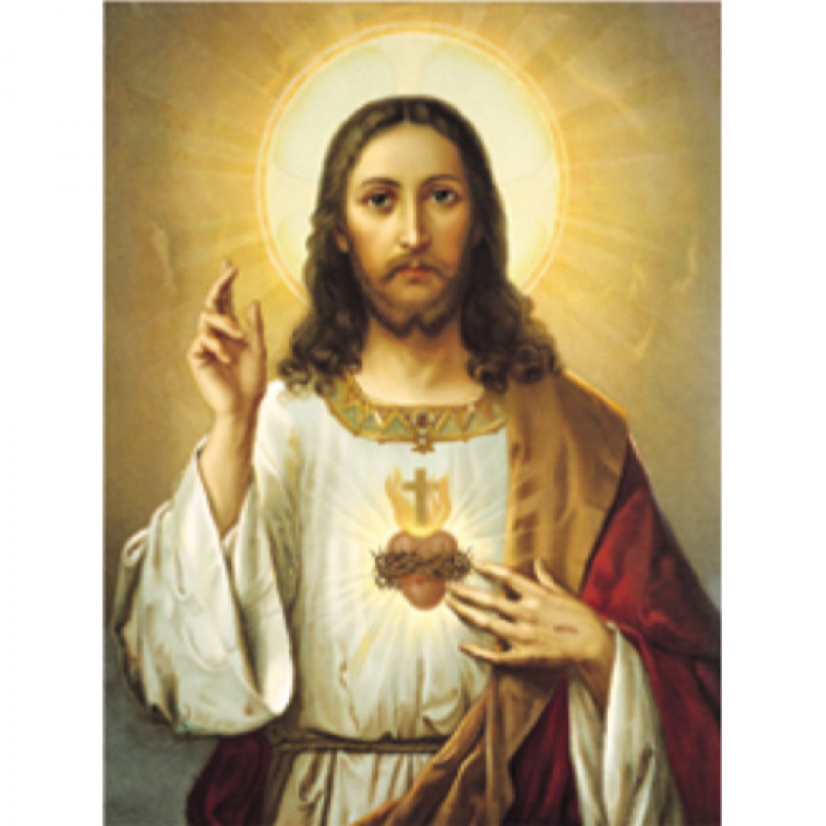 1200x1200 Sacred Heart Of Jesus - Jesus Sacred Heart Painting