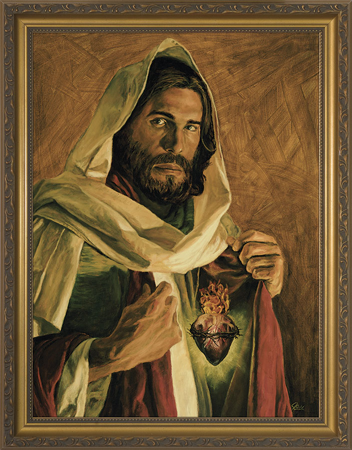 705x900 Sacred Heart Of Jesus By Jason Jenicke - Jesus Sacred Heart Painting