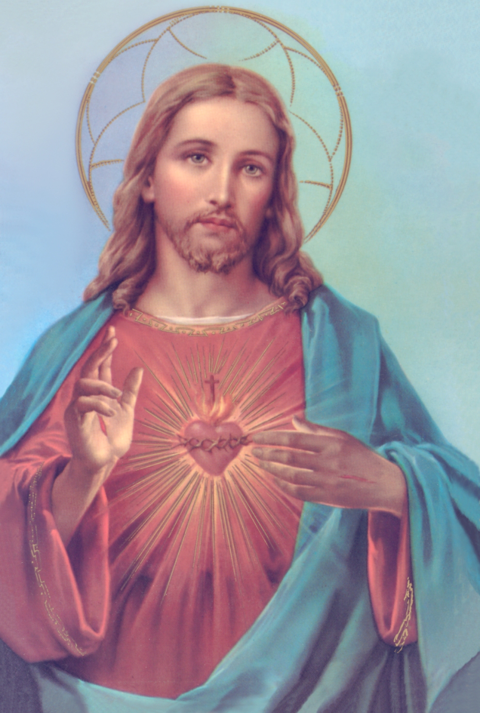 990x1470 Enthronement Of The Sacred Heart - Jesus Sacred Heart Painting