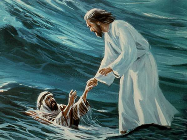 600x450 Scripture For Today 1 Peter 51 4 ~ Not Under Compulsion, But - Jesus Saves Peter Painting
