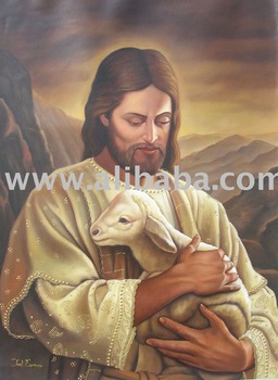 256x350 Jesus Shepherd Painting - Jesus Shepherd Painting
