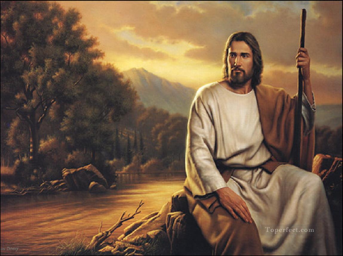 1149x858 Jesus Shepherd Of The World Religious Christian Painting In Oil - Jesus Shepherd Painting