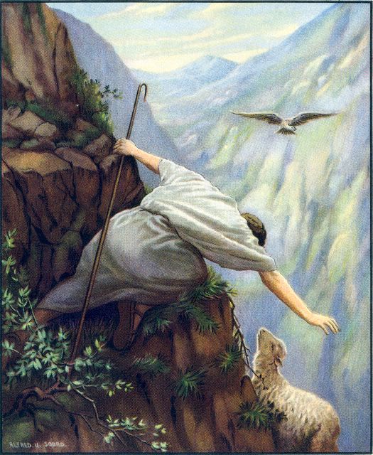 525x640 Jesus The Good Shepherd Mike's Place On The Web - Jesus Shepherd Painting