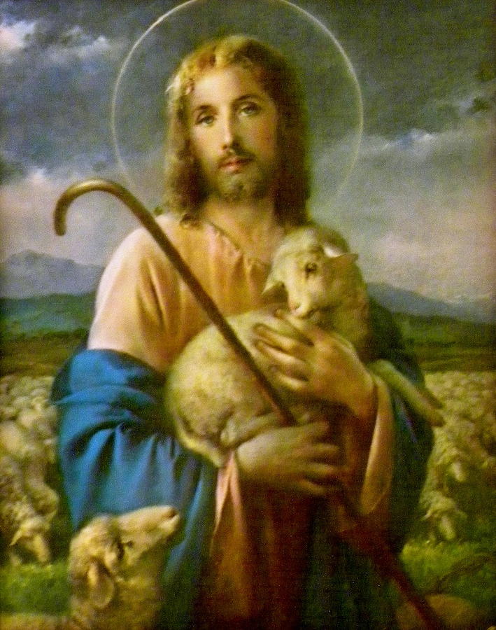 709x900 Good Shepherd Painting By Unknown - Jesus Shepherd Painting