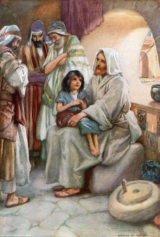 607x900 Jesus Teaching The People Painting By Arthur A Dixon - Jesus Teaching Painting