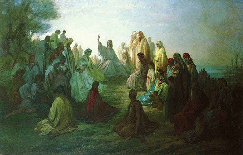 780x500 Modern Mormon Men Teaching The Art Of Jesus - Jesus Teaching Painting