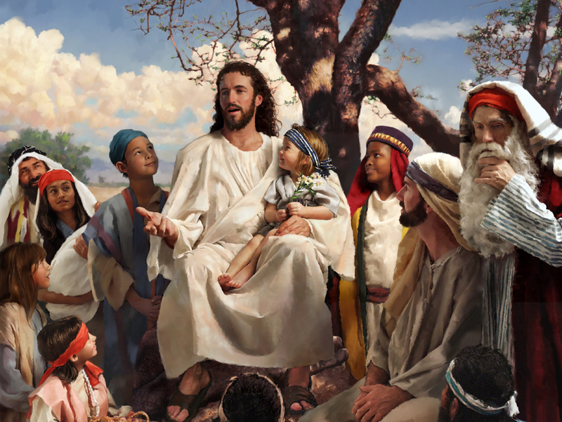 800x601 Speculative Faith Jesus's Stories Are Not Just Allegories - Jesus Teaching Painting