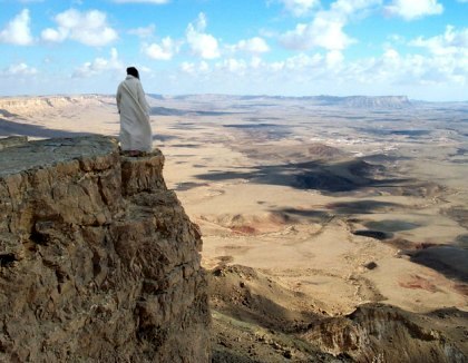 420x326 The Devil Tempts Jesus - Jesus Tempted In The Desert Painting