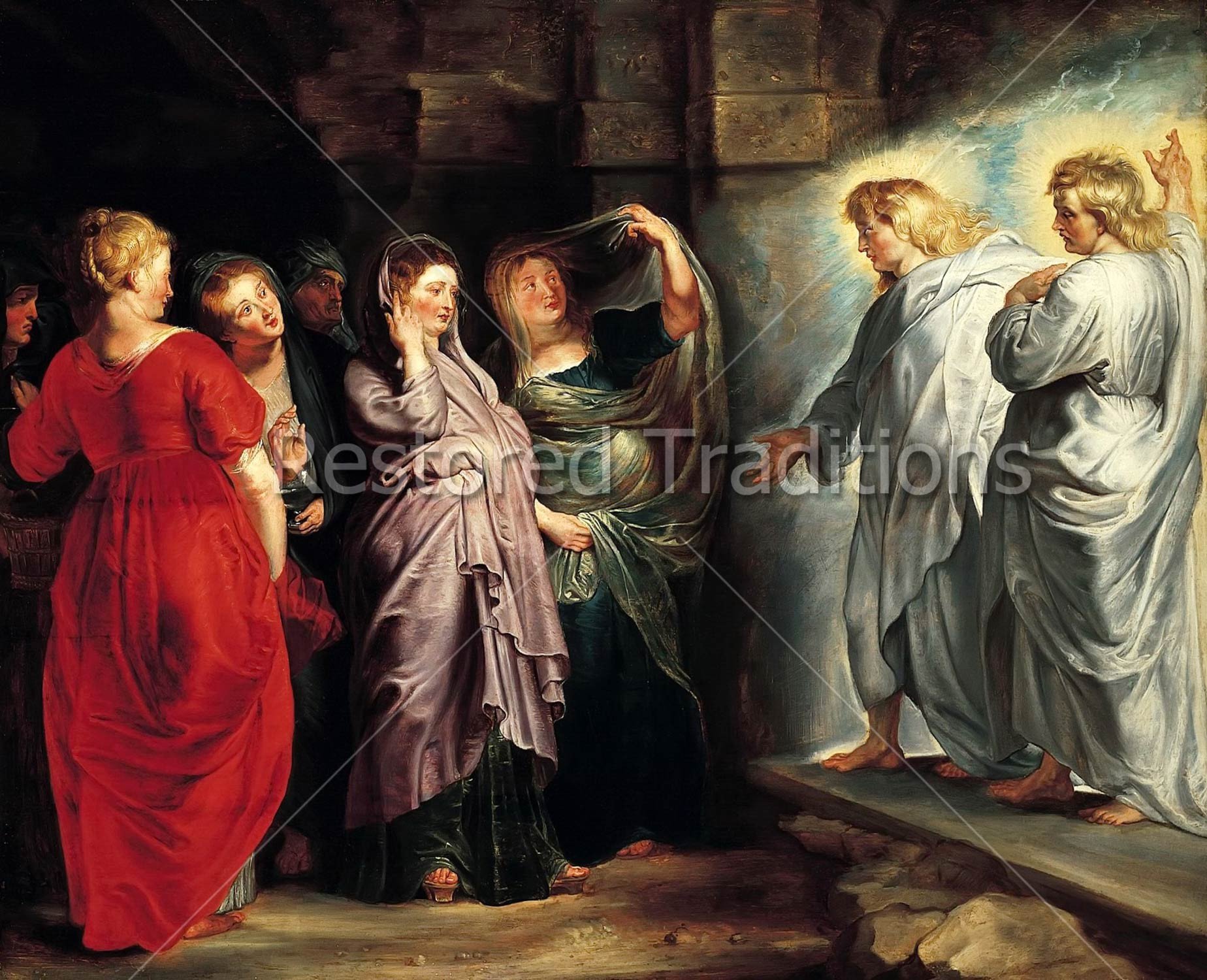 1848x1500 Holy Women - Jesus Tomb Painting