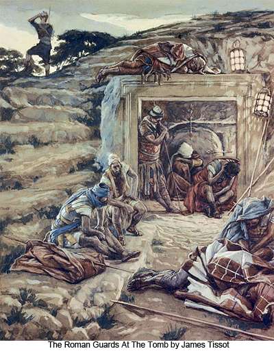 400x513 Pilate Orders Jesus' Tomb Guarded - Jesus Tomb Painting