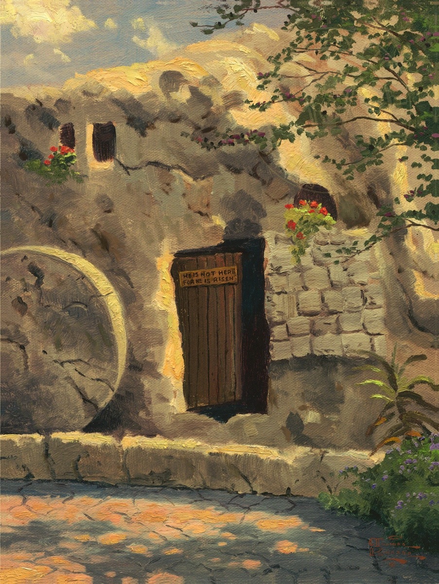 903x1200 Garden Tomb, The Limited Edition Art The Thomas Kinkade Company - Jesus Tomb Painting