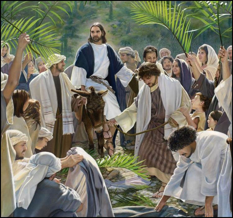 749x702 Liz Lemon Swindle - Jesus Triumphal Entry Painting