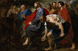 300x198 Entry Of Christ Into Jerusalem (Van Dyck) - Jesus Triumphal Entry Painting