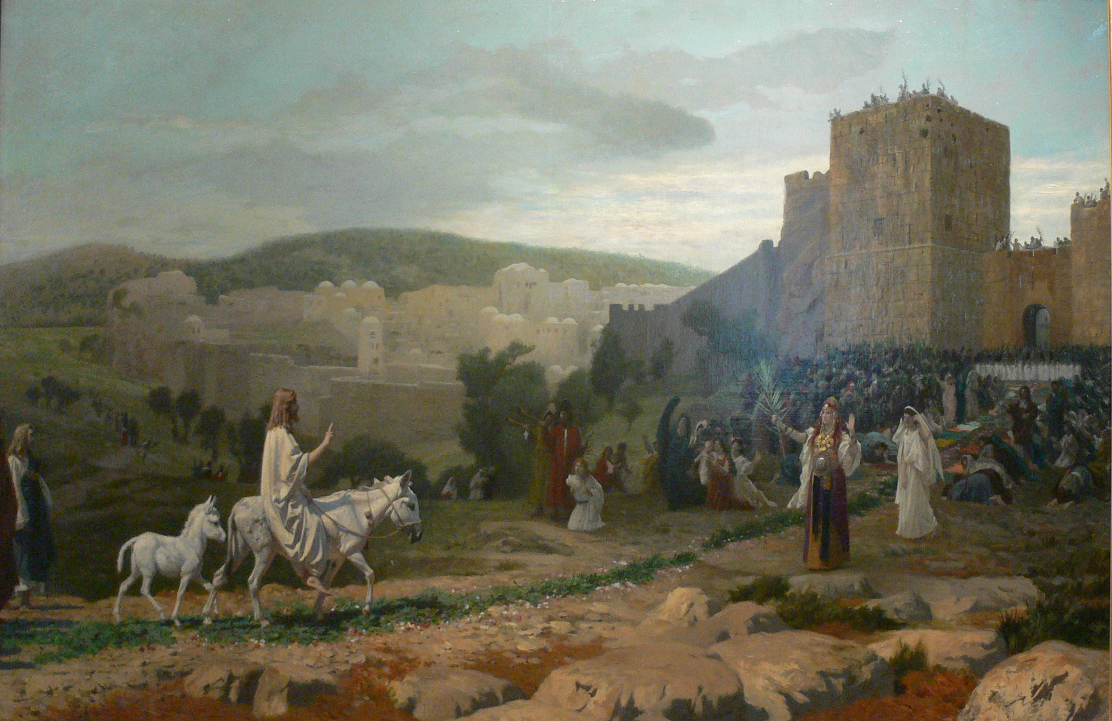 Jesus Triumphal Entry Art