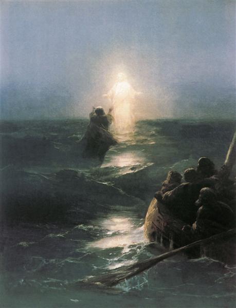 459x600 Jesus Walks On Water, 1888 - Jesus Walking On The Water Painting