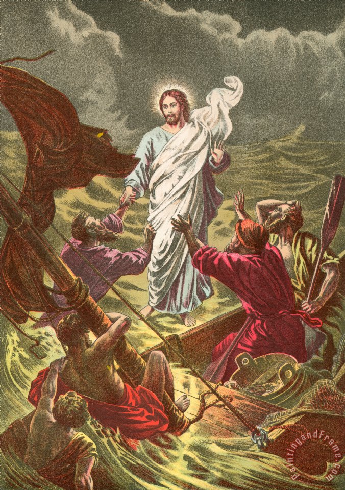 676x960 Others Jesus Walking On The Water Painting - Jesus Walking On The Water Painting
