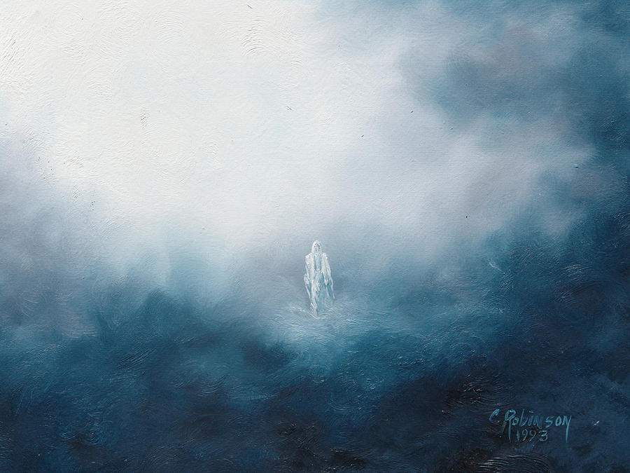 900x675 Jesus Walking On Water Painting By Celeste Nagy - Jesus Walking On Water Painting