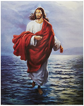 Jesus Walking On Water Painting at PaintingValley.com | Explore ...