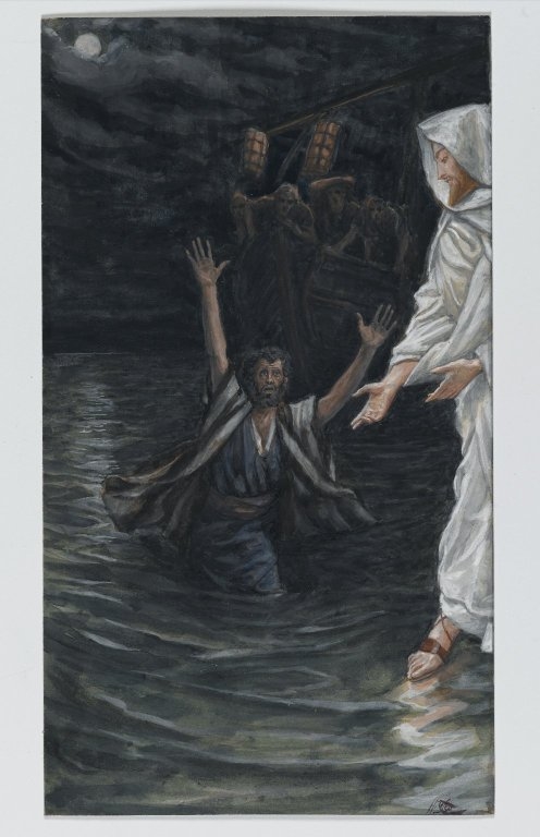 496x768 Filepeter Walking On Water Toward Jesus 001.jpg - Jesus Walking On Water Painting