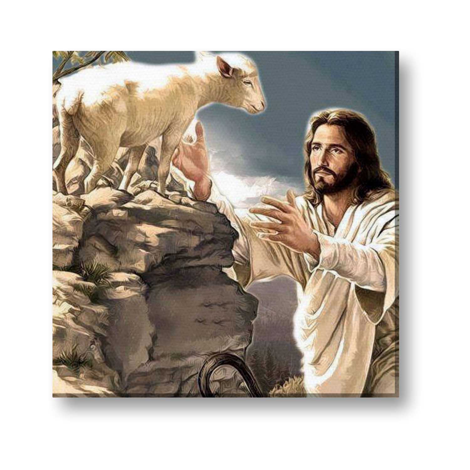 1500x1500 Daniel In The Lion's Den Bible Lord Jesus Christ Wall Painting - Jesus Wall Painting